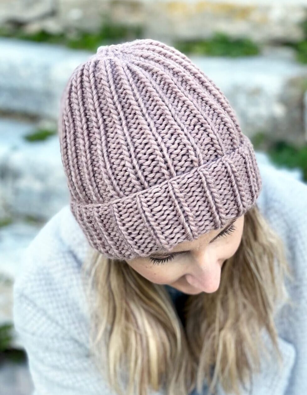 How To Knit A Hat On Straight Needles Free Pattern Video Handy Little Me