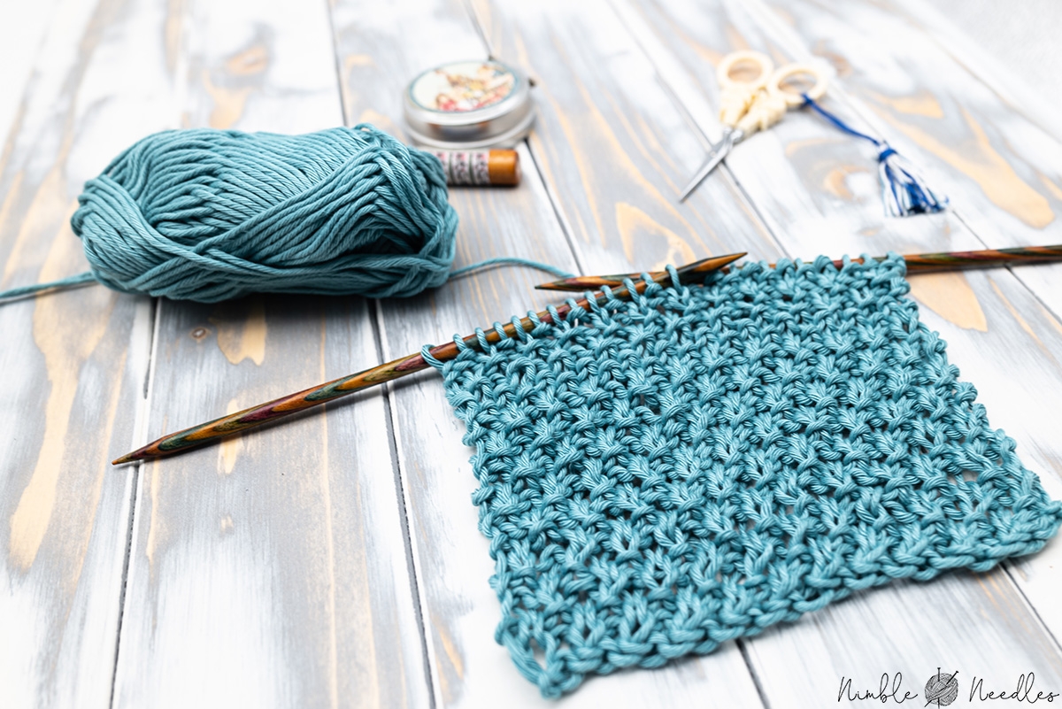 How To Knit The Moss Stitch For Beginners Video 