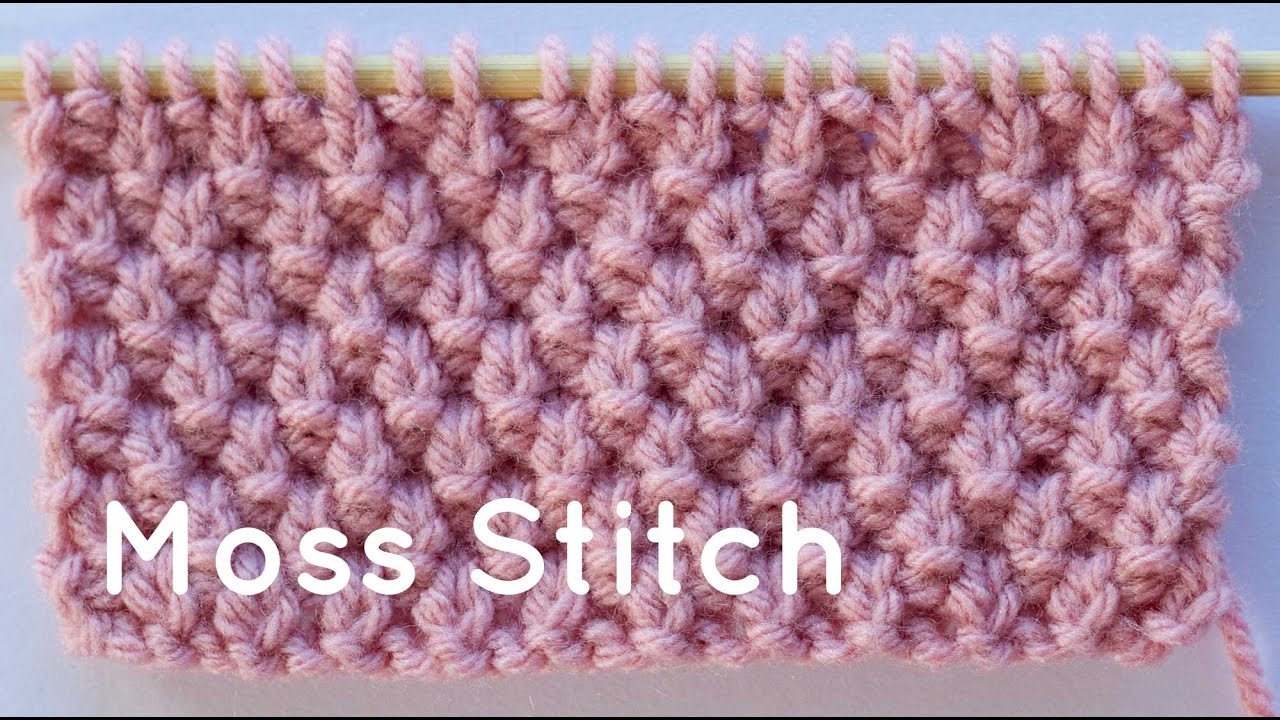 How To Knit The Moss Stitch YouTube