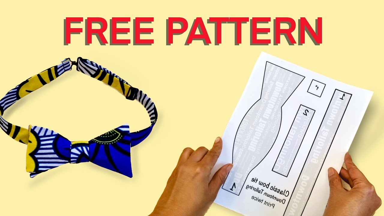 How To Make A Bow Tie with The SHARPEST Corners Straight Edges YouTube