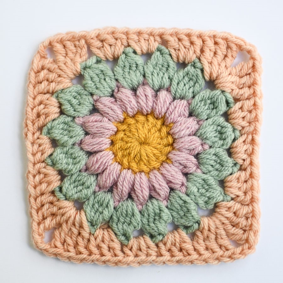 How To Make A Sunburst Granny Square Step By Step 