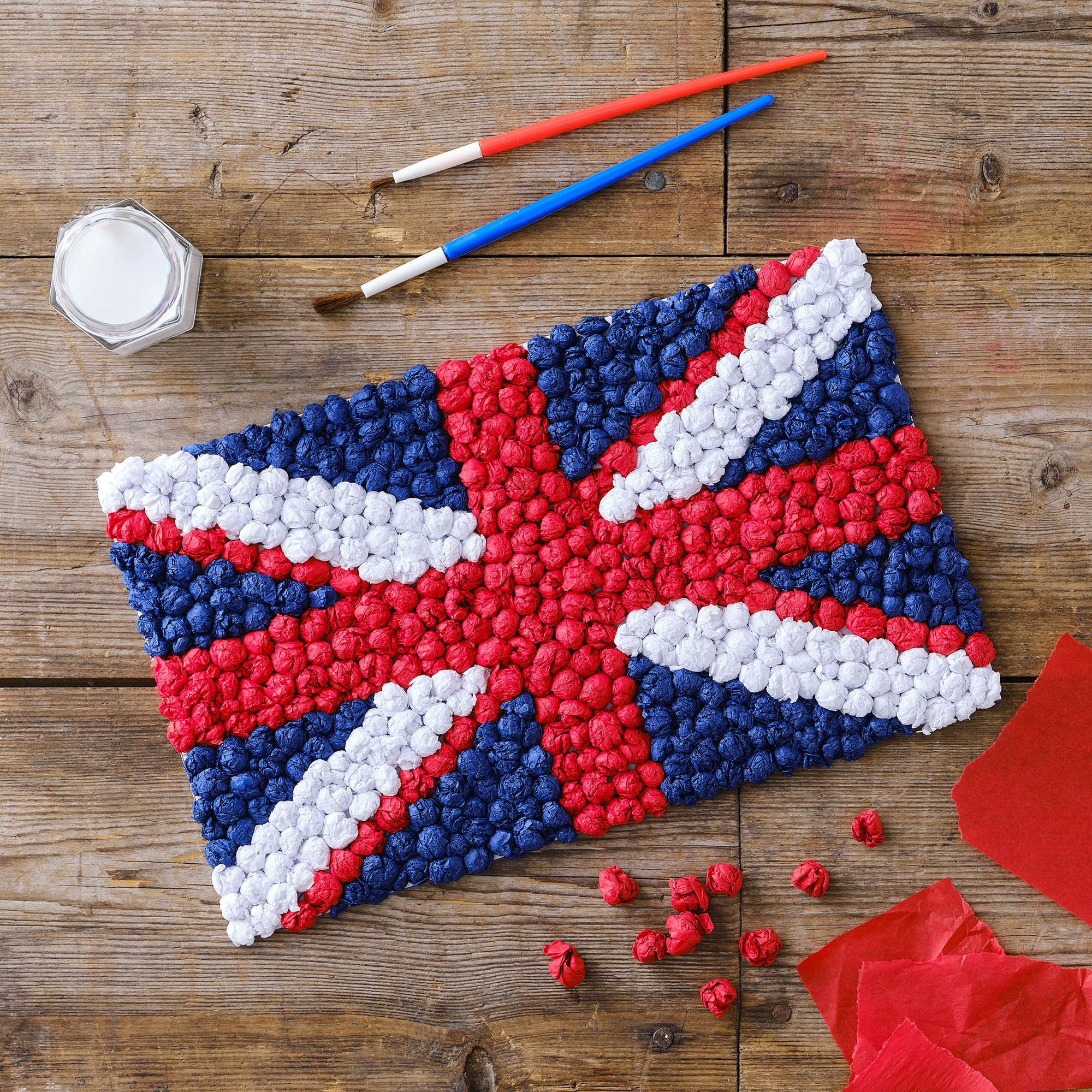 How To Make A Union Flag With Tissue Paper Hobbycraft