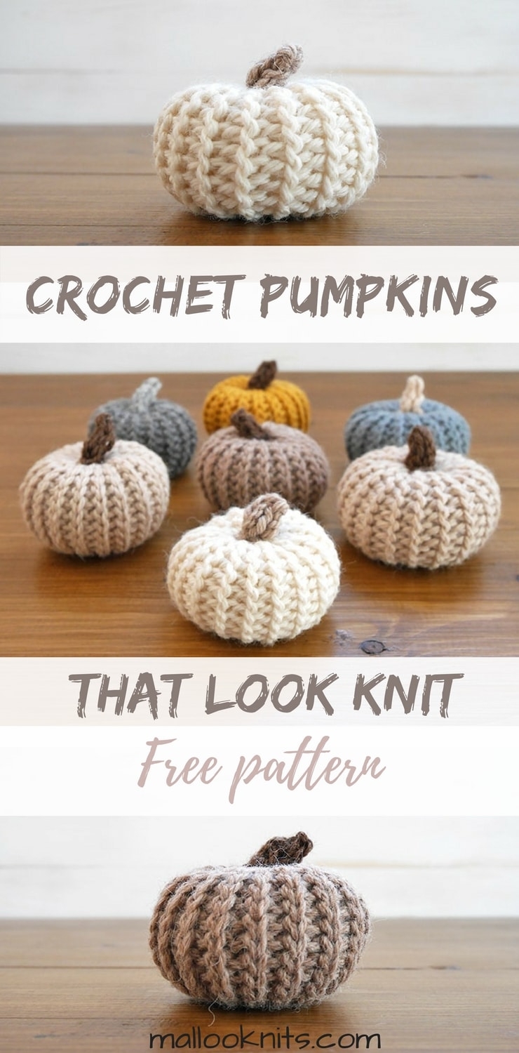 How To Make Adorable Crochet Pumpkins That Look Knit Mallooknits