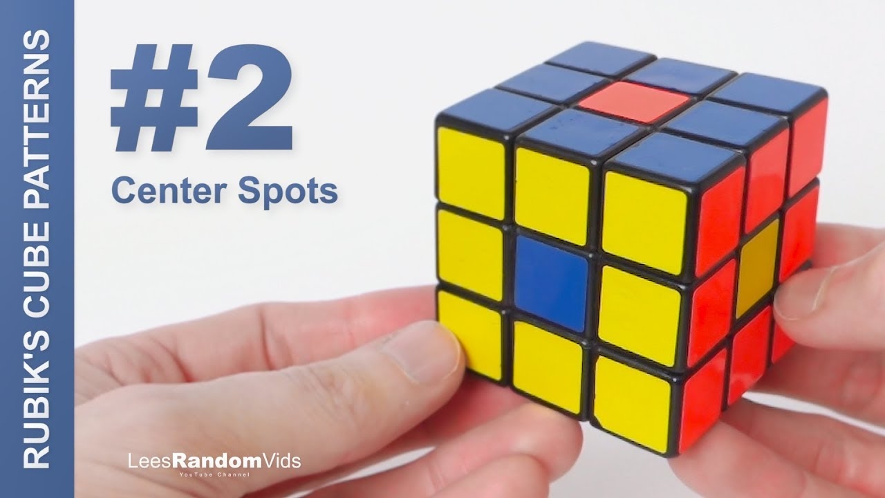 How To Make Rubik s Cube Patterns 2 Center Spots YouTube How To Make Rubik s Cube Patterns 2 Center Spots YouTube