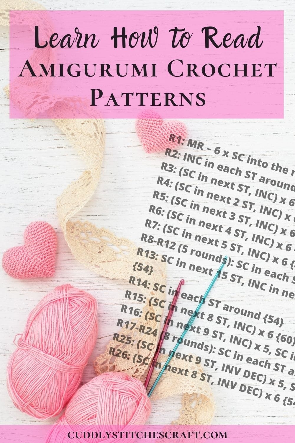 How To Read Amigurumi Patterns Cuddly Stitches Craft