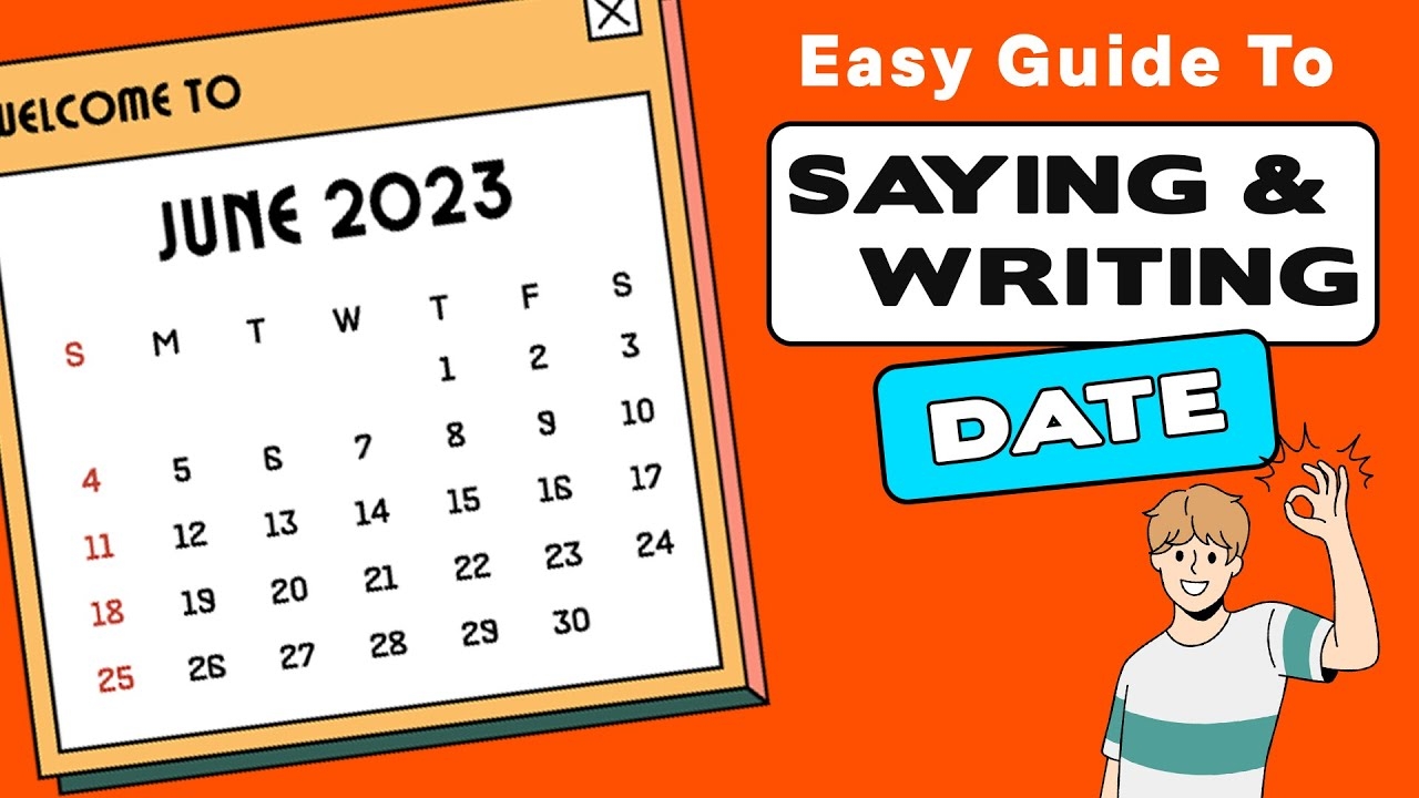 how i write dates in english