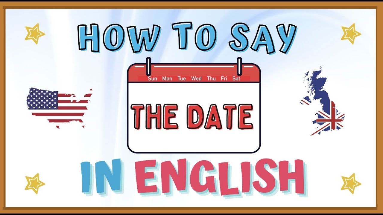 how to say dates in english