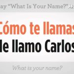 How To Say What s Your Name Spanish Lessons YouTube