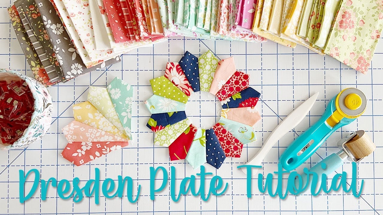 How To Sew A Dresden Plate Quilt Block Tutorial YouTube