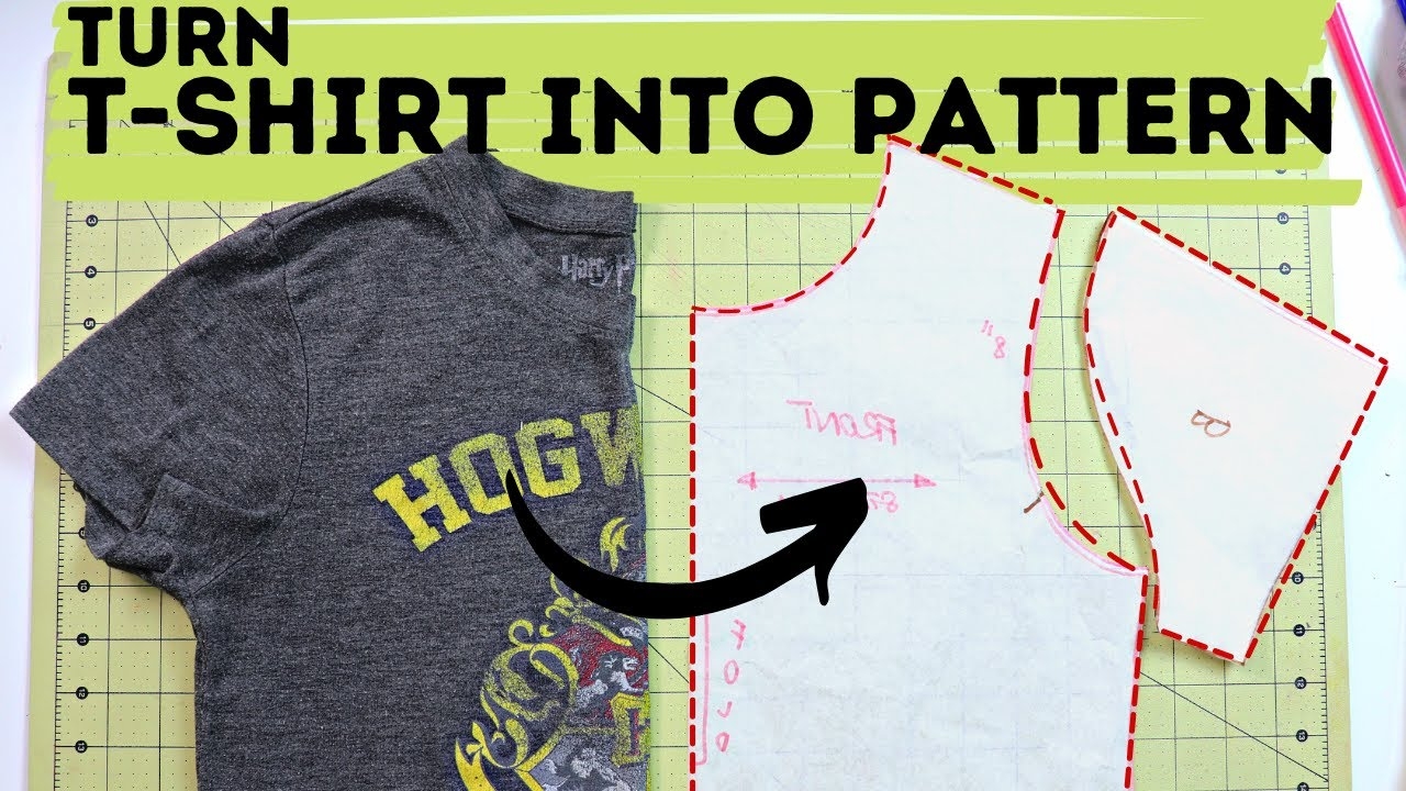 HOW TO Turn Your T shirt Into Pattern Detailed Tutorial How To Make A T Shirt YouTube