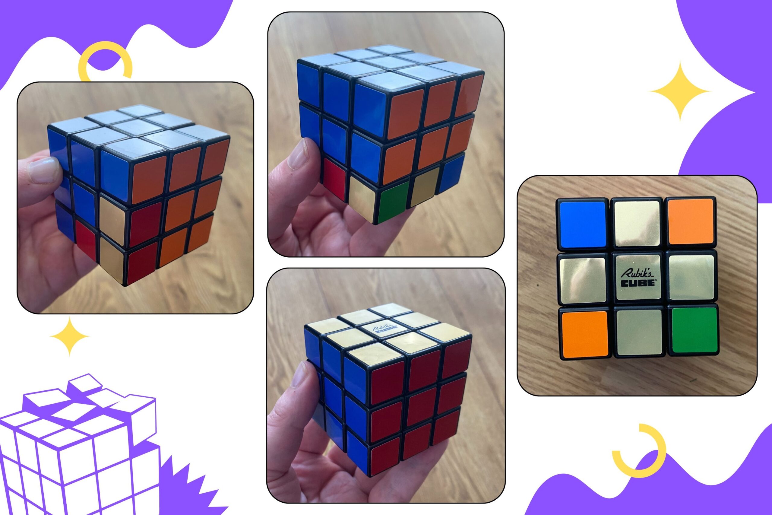 rubik's cube in a cube pattern