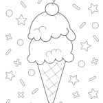 Ice Cream Colouring Pages For Kids Happy Toddler Playtime