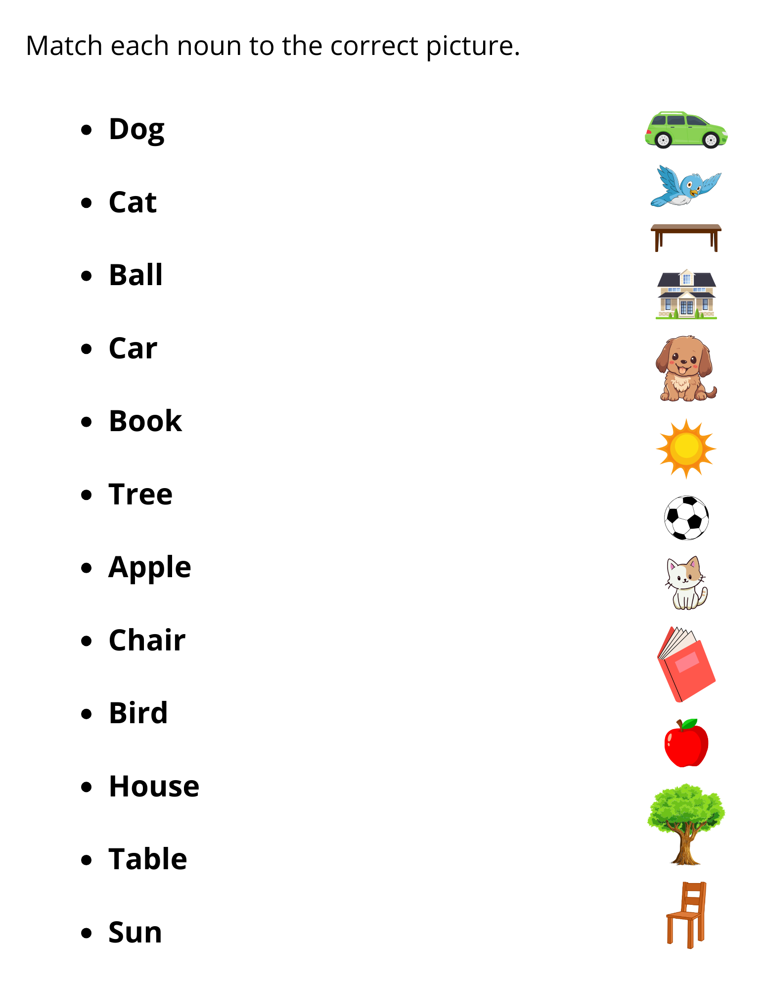 Identifying Nouns Verbs And Adjectives In Sentences Worksheets Made By Teachers
