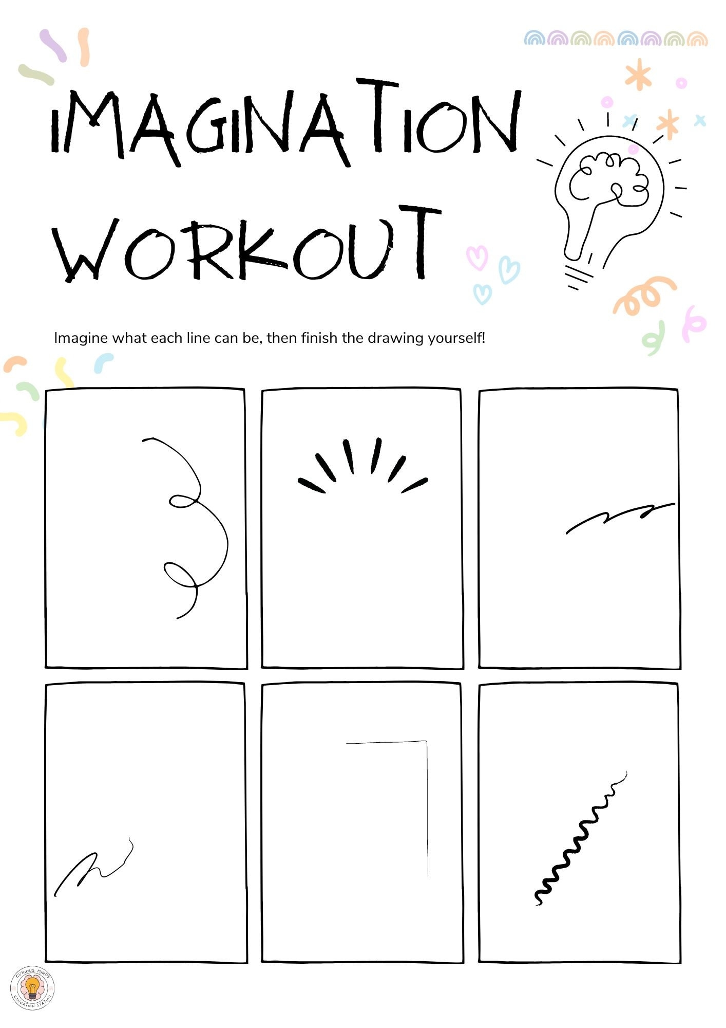Imagination Workout An Exercise In Creativity And Imagination Etsy
