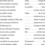 Indirect Object Pronoun Worksheet Spanish Worksheets Library
