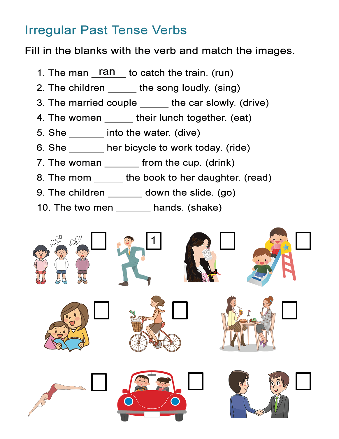 Irregular Past Tense Verbs Worksheet ALL ESL Irregular Past Tense Verbs Worksheet ALL ESL