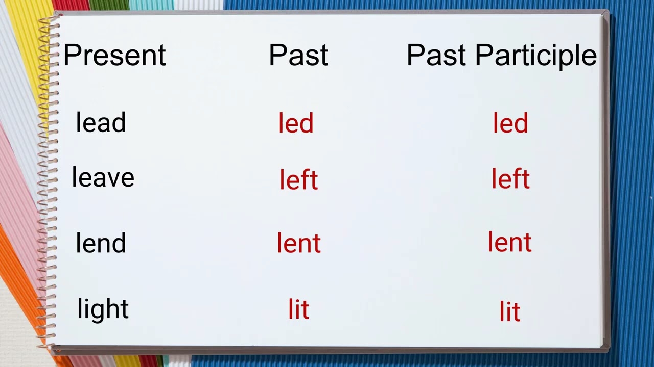 past tense for light past tense for light