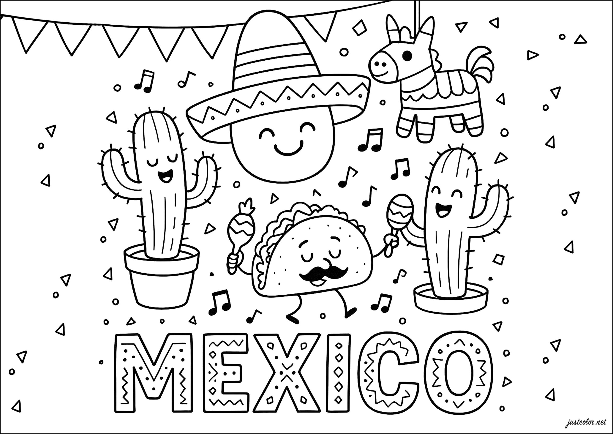 Joyful Celebration Under The Mexican Sun Cinco De Mayo Coloring Pages Joyful Celebration Under The Mexican Sun Cinco De Mayo Coloring Pages