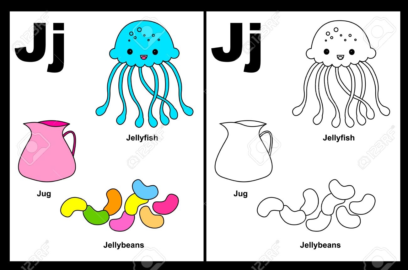 letter j coloring book letter j coloring book