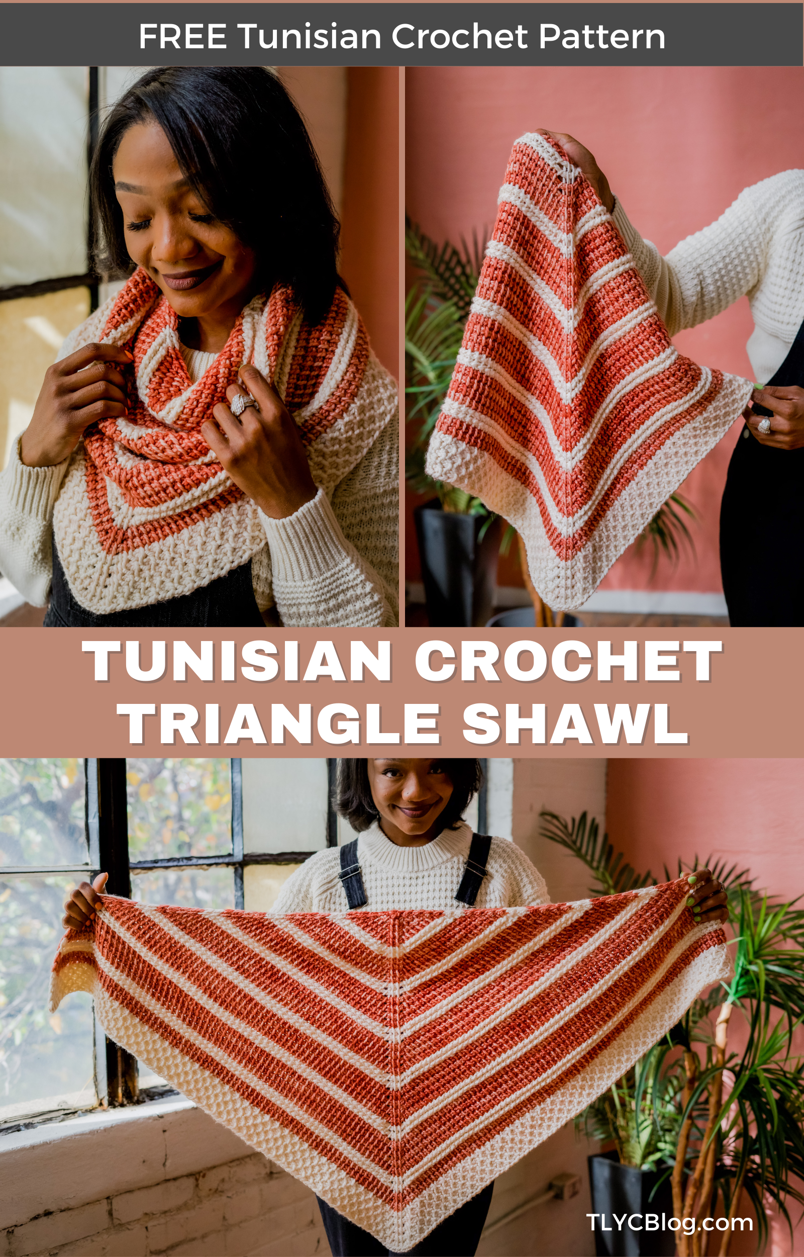 Kiki Shawl A Free Tunisian Crochet Shawl Pattern TL Yarn Crafts