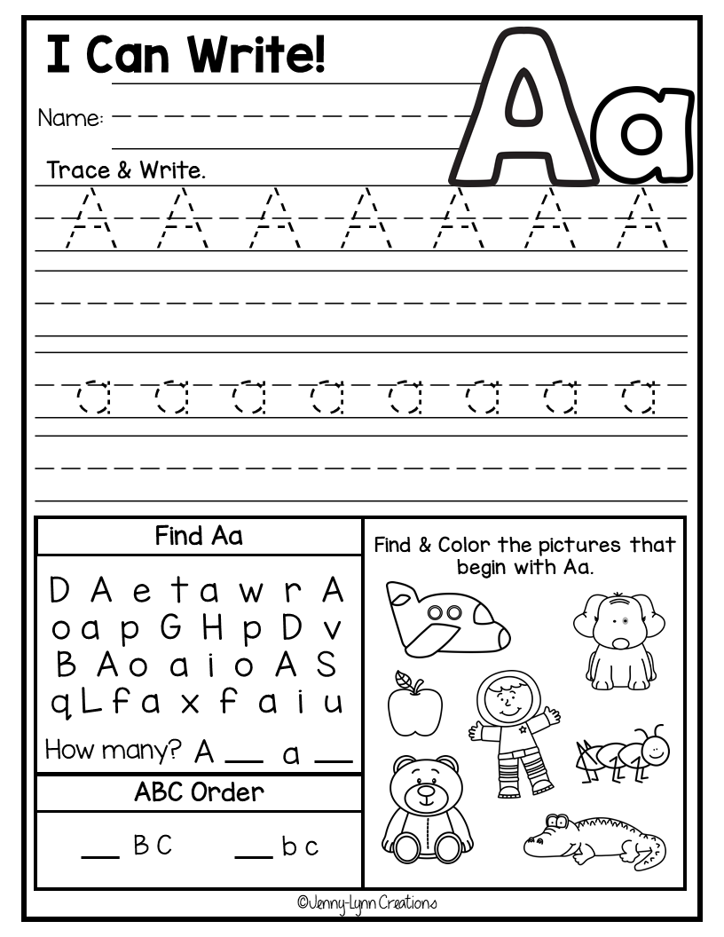 Kindergarten ABC Worksheets Made By Teachers Kindergarten ABC Worksheets Made By Teachers