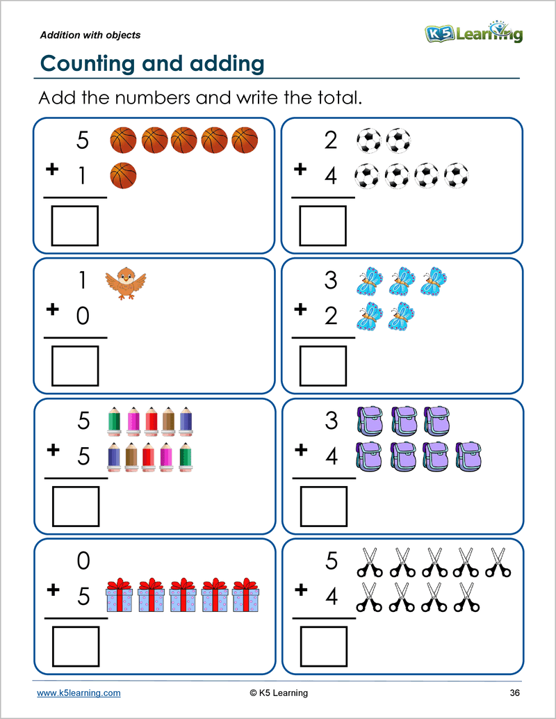 Kindergarten Add And Subtract Workbook K5 Bookstore Kindergarten Add And Subtract Workbook K5 Bookstore