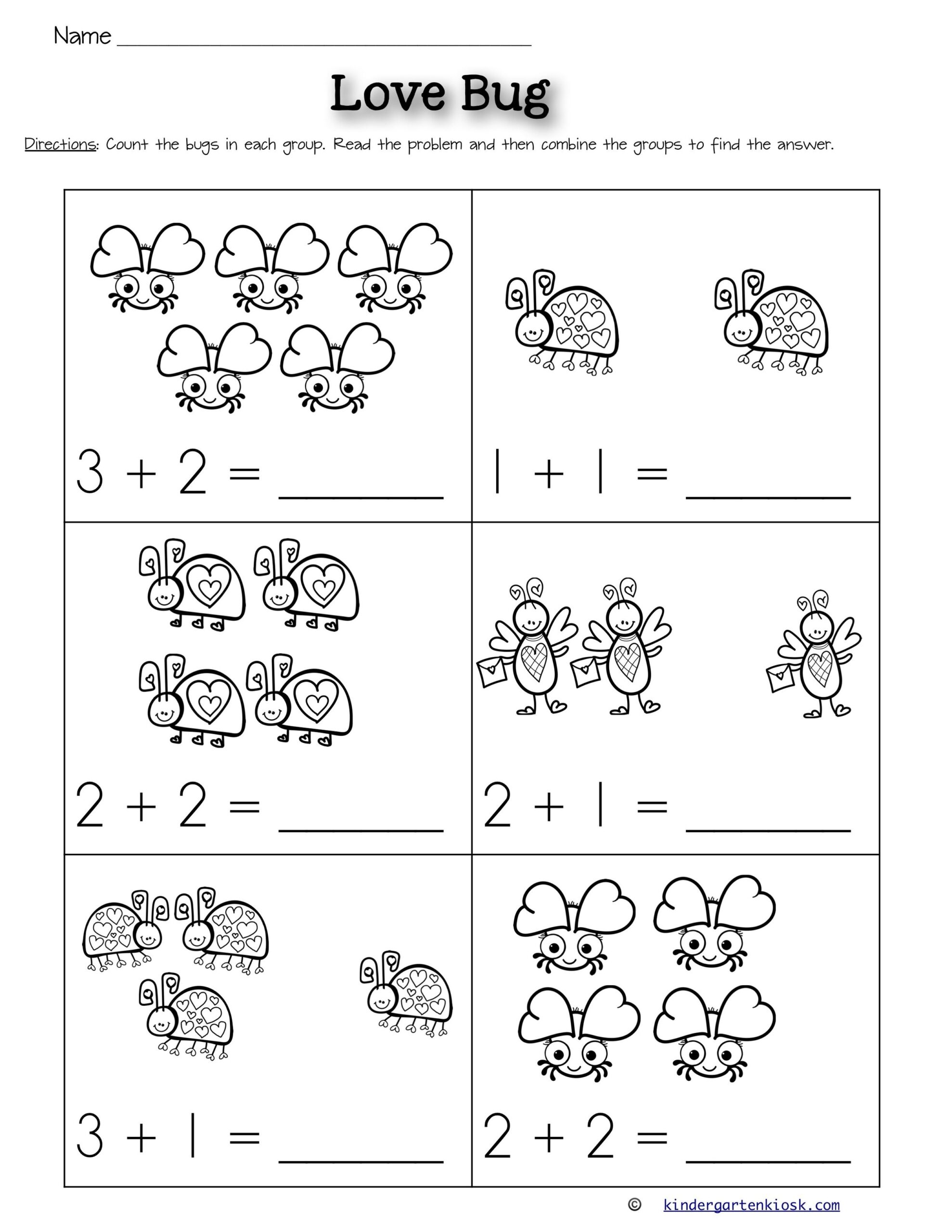 Kindergarten Math Addition No Prep Printable Addition Worksheets Worksheets Library