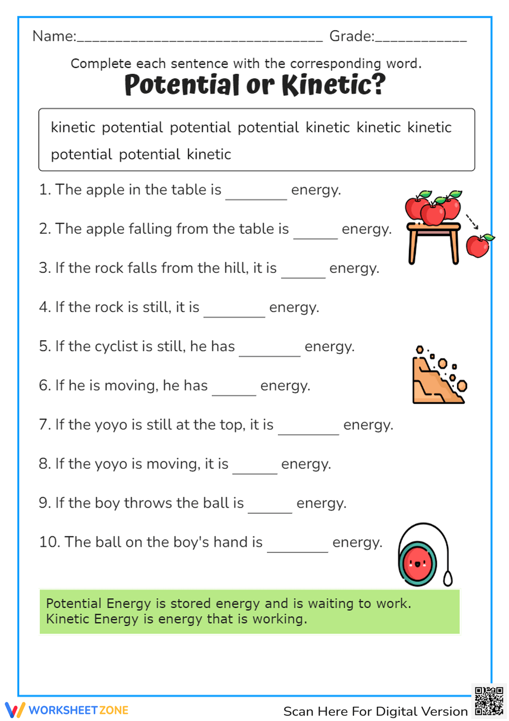 Kinetic And Potential Energy PowerPoint amp Google Slides For 3rd 5th Worksheets Library Kinetic And Potential Energy PowerPoint amp Google Slides For 3rd 5th Worksheets Library