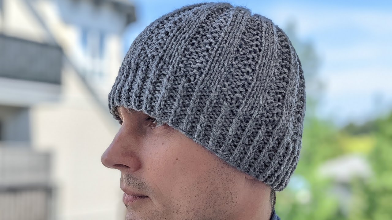 Knit Purl Hat Pattern For Men on Circular Needles YouTube Knit Purl Hat Pattern For Men on Circular Needles YouTube