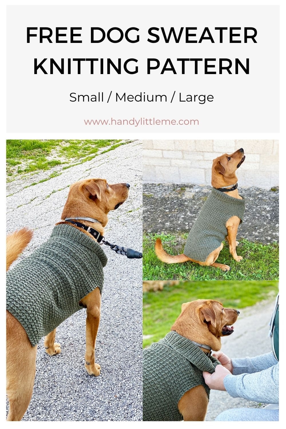 Knitting Pattern Ross Dog Sweaters Diy Dog Coat Pattern Easy Knit Dog Sweater Pattern Shop New