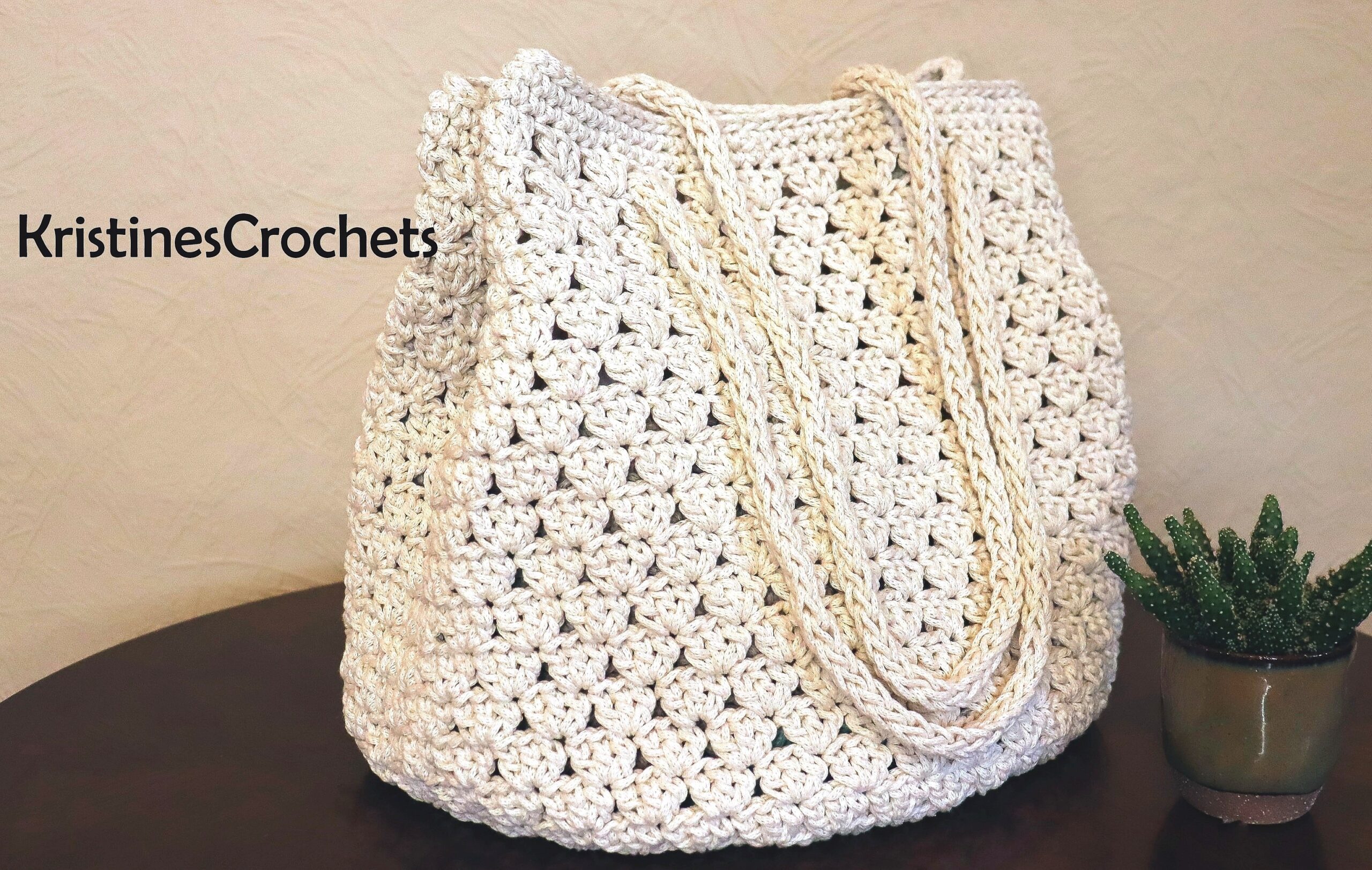 KristinesCrochets Boho Tote Bag Free Crochet Pattern