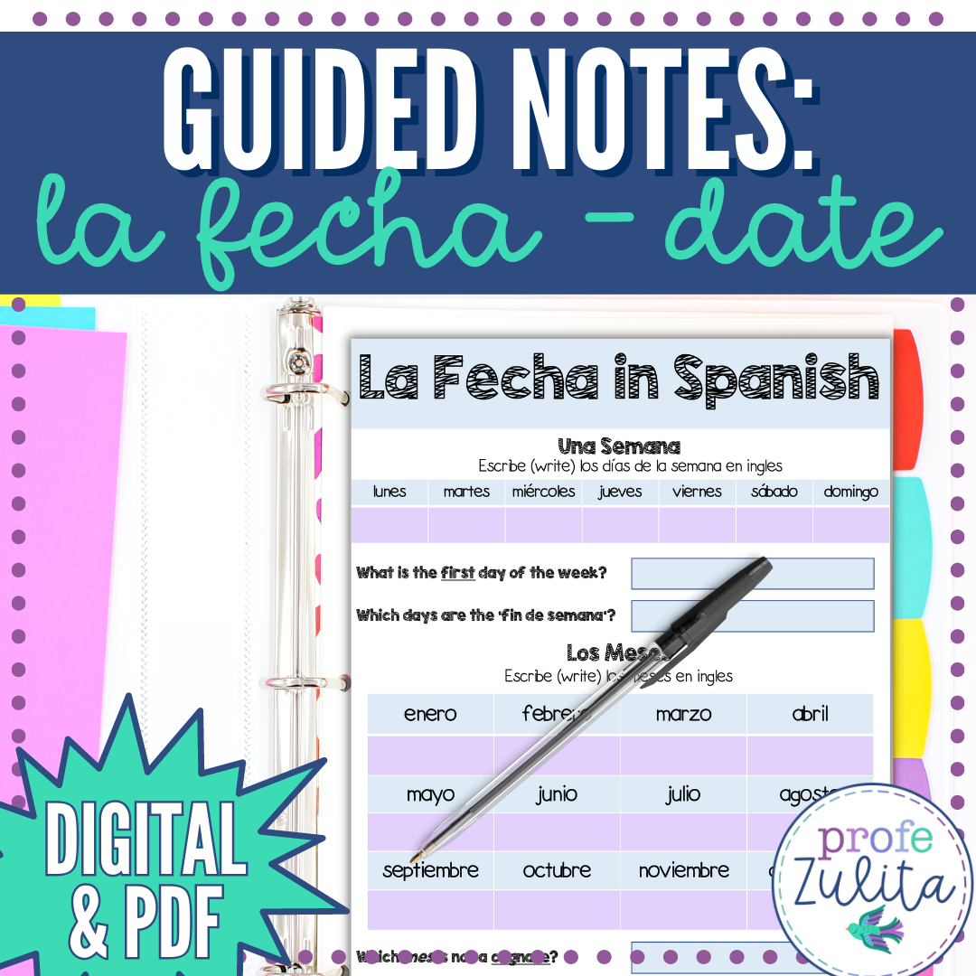 how to write a date in spanish