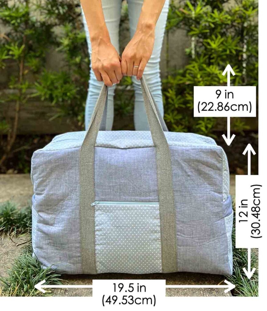 Large Duffle Bag Pattern FREE The BEST Tutorial MindyMakes