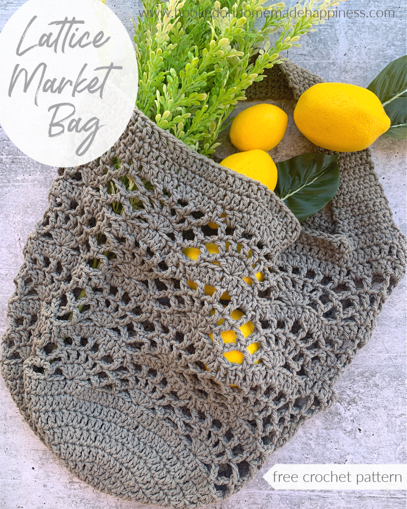 Lattice Market Bag Crochet Pattern Hooked On Homemade Happiness
