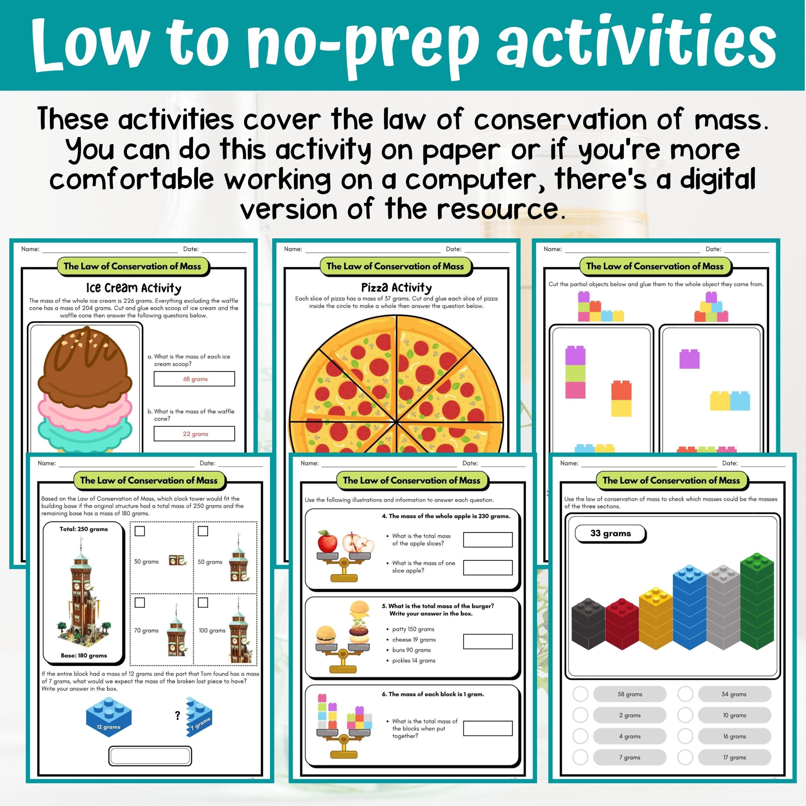 Law Of Conservation Of Mass Activity Answer Key 4th Grade Physical Science Classful Law Of Conservation Of Mass Activity Answer Key 4th Grade Physical Science Classful
