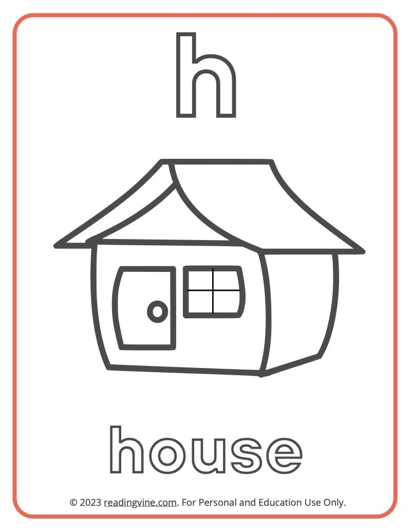 Letter H Coloring Pages Letter H Coloring Pages