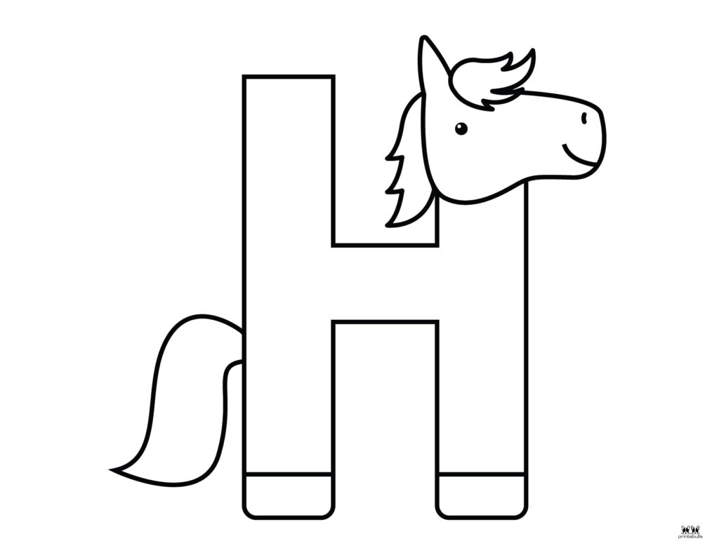 Letter H Coloring Pages 15 FREE Pages Printabulls Letter H Coloring Pages 15 FREE Pages Printabulls
