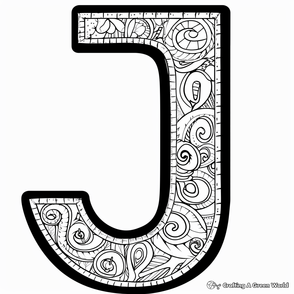 letter j coloring page letter j coloring page
