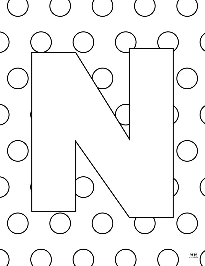 Letter N Coloring Pages 15 FREE Pages Printabulls Worksheets Library