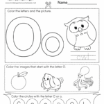 Letter O Coloring Worksheet Free Printable Digital PDF