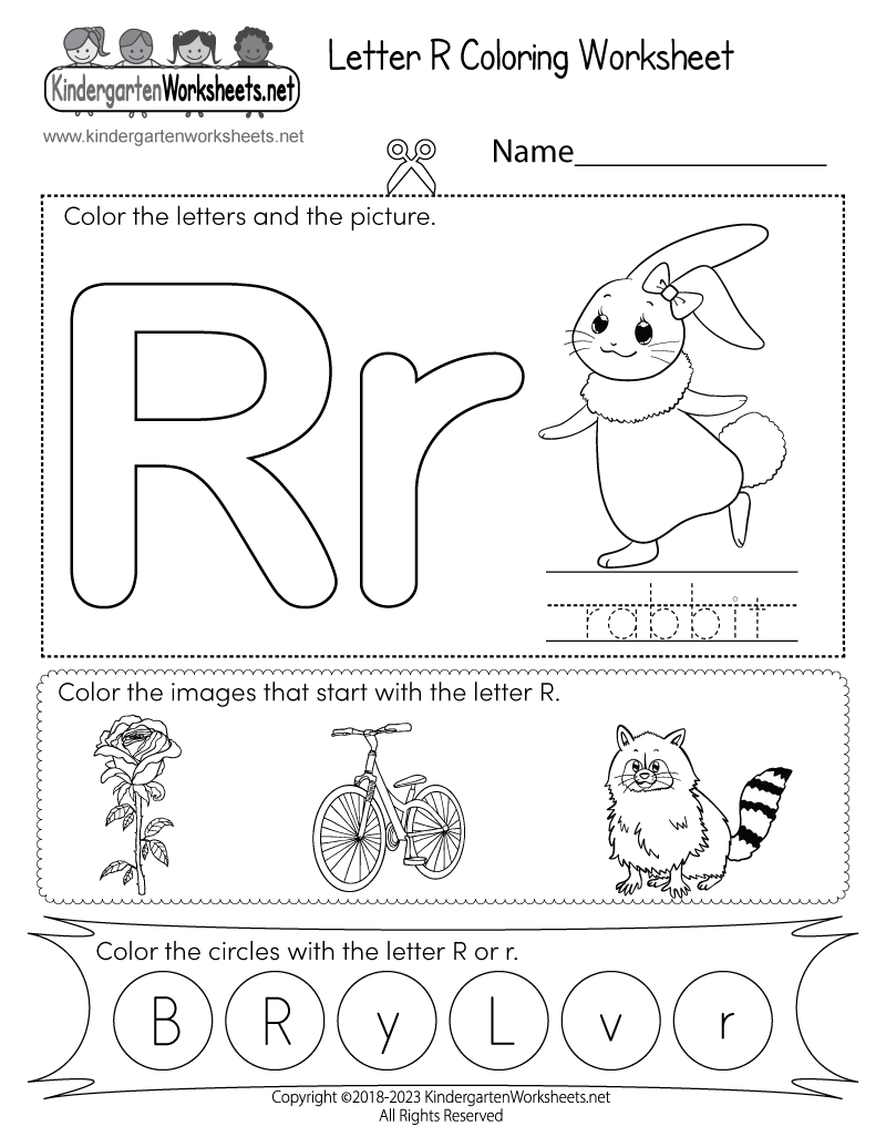 alphabet worksheets for kindergarten