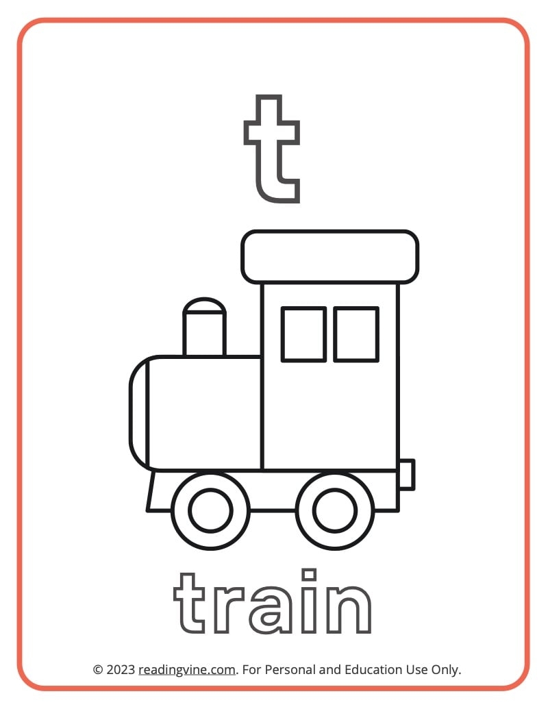 Letter T Coloring Pages Letter T Coloring Pages