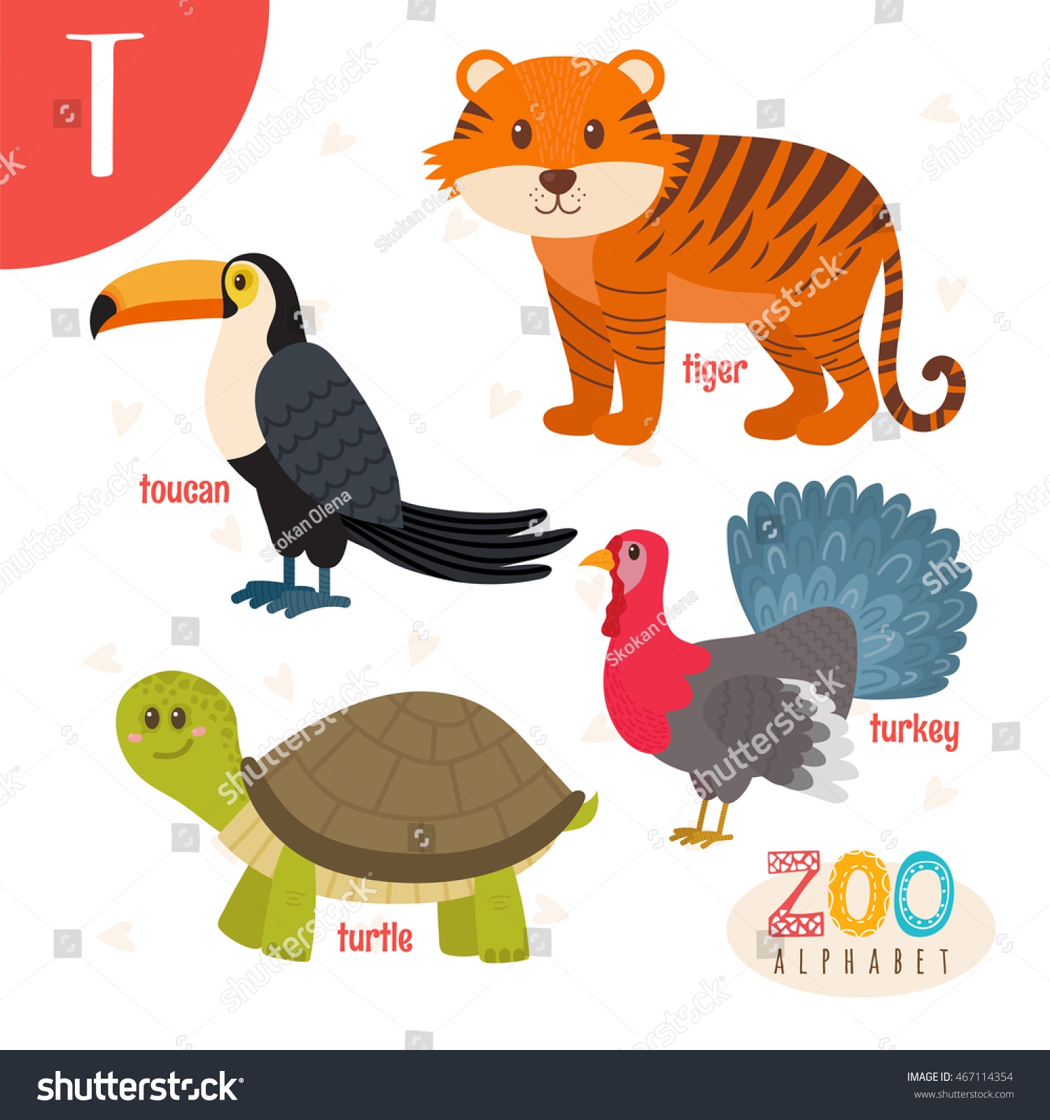 Letter T Cute Animals Funny Cartoon Stock Vector Royalty Free 467114354 Shutterstock Letter T Cute Animals Funny Cartoon Stock Vector Royalty Free 467114354 Shutterstock