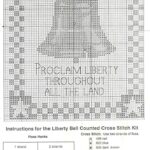 Liberty Bell Cross Stitch Pattern
