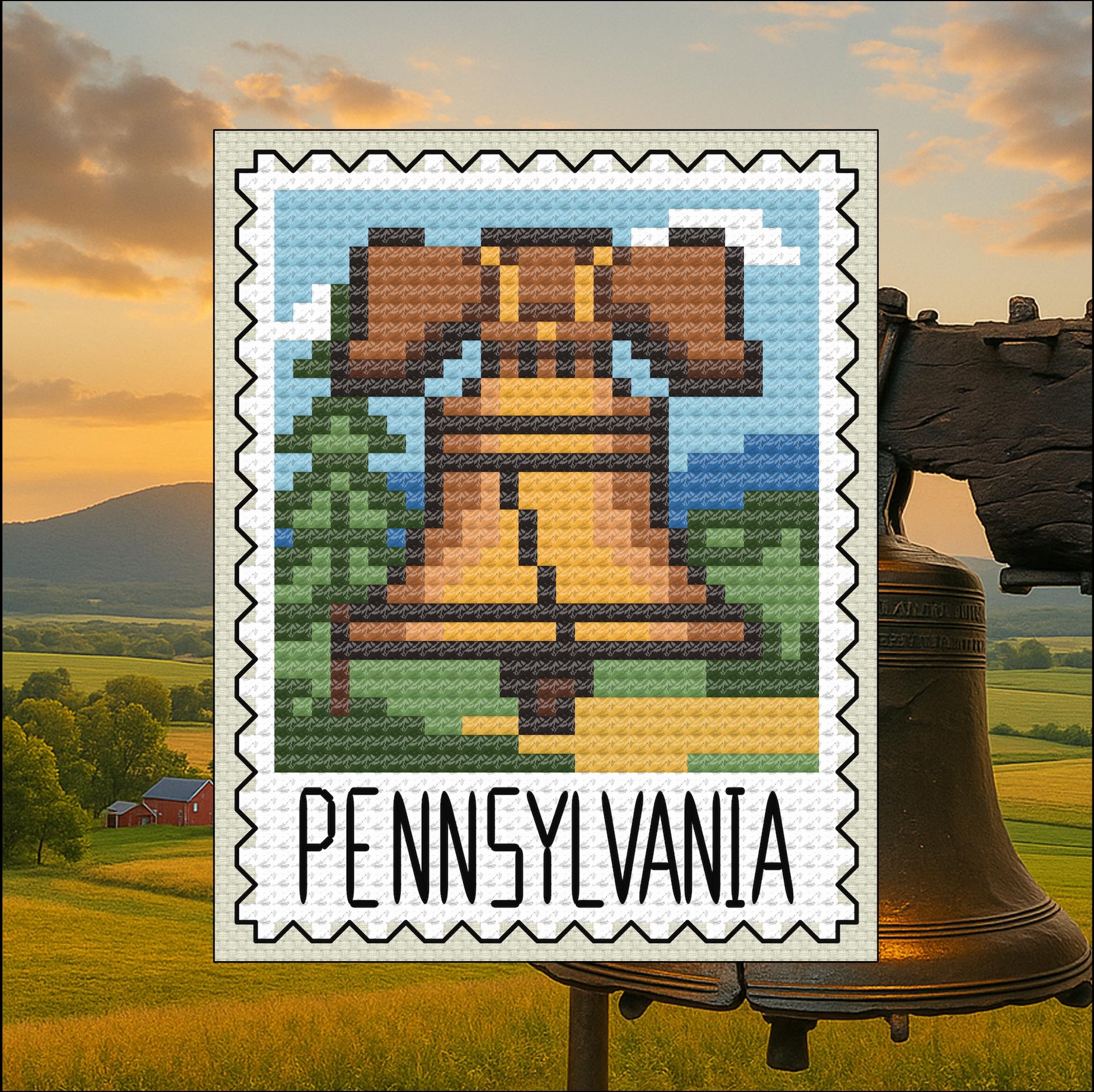 Liberty Bell Cross Stitch Pattern Etsy