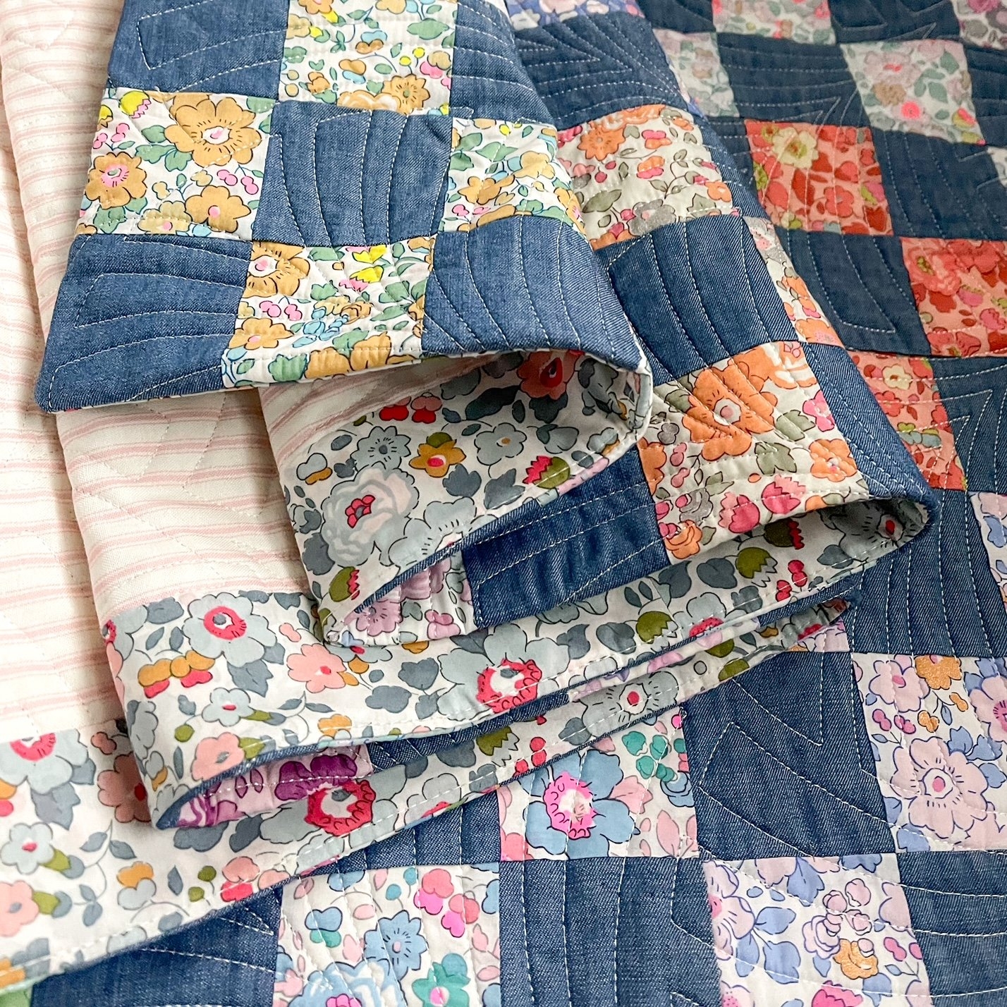 Liberty Of London Nine Patch Quilt Sweet Little Quilts