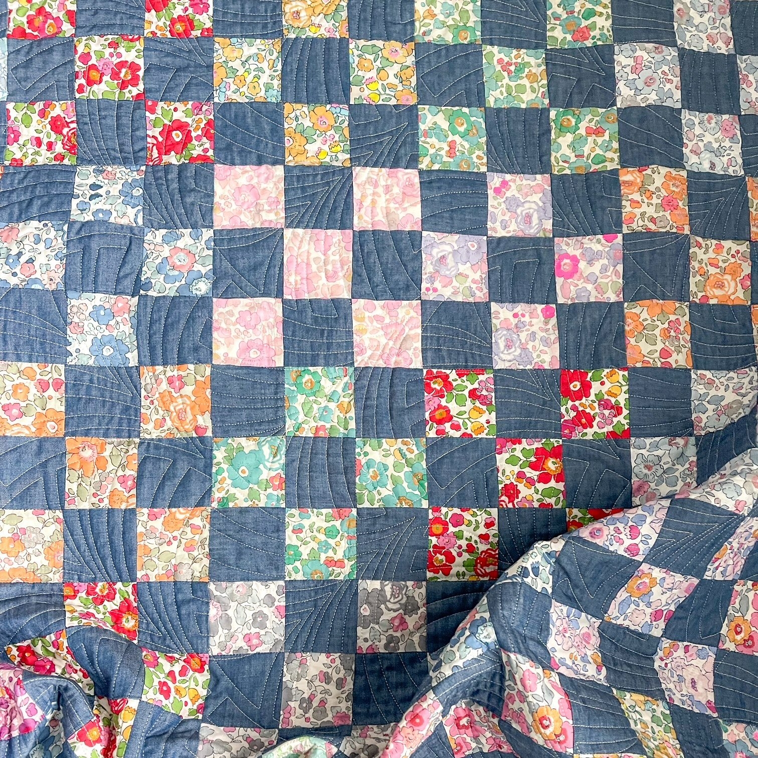 Liberty Of London Nine Patch Quilt Sweet Little Quilts