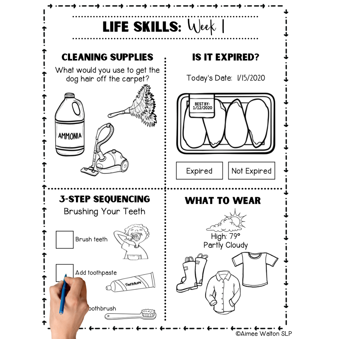 Life Skills Homework Worksheets Library Life Skills Homework Worksheets Library