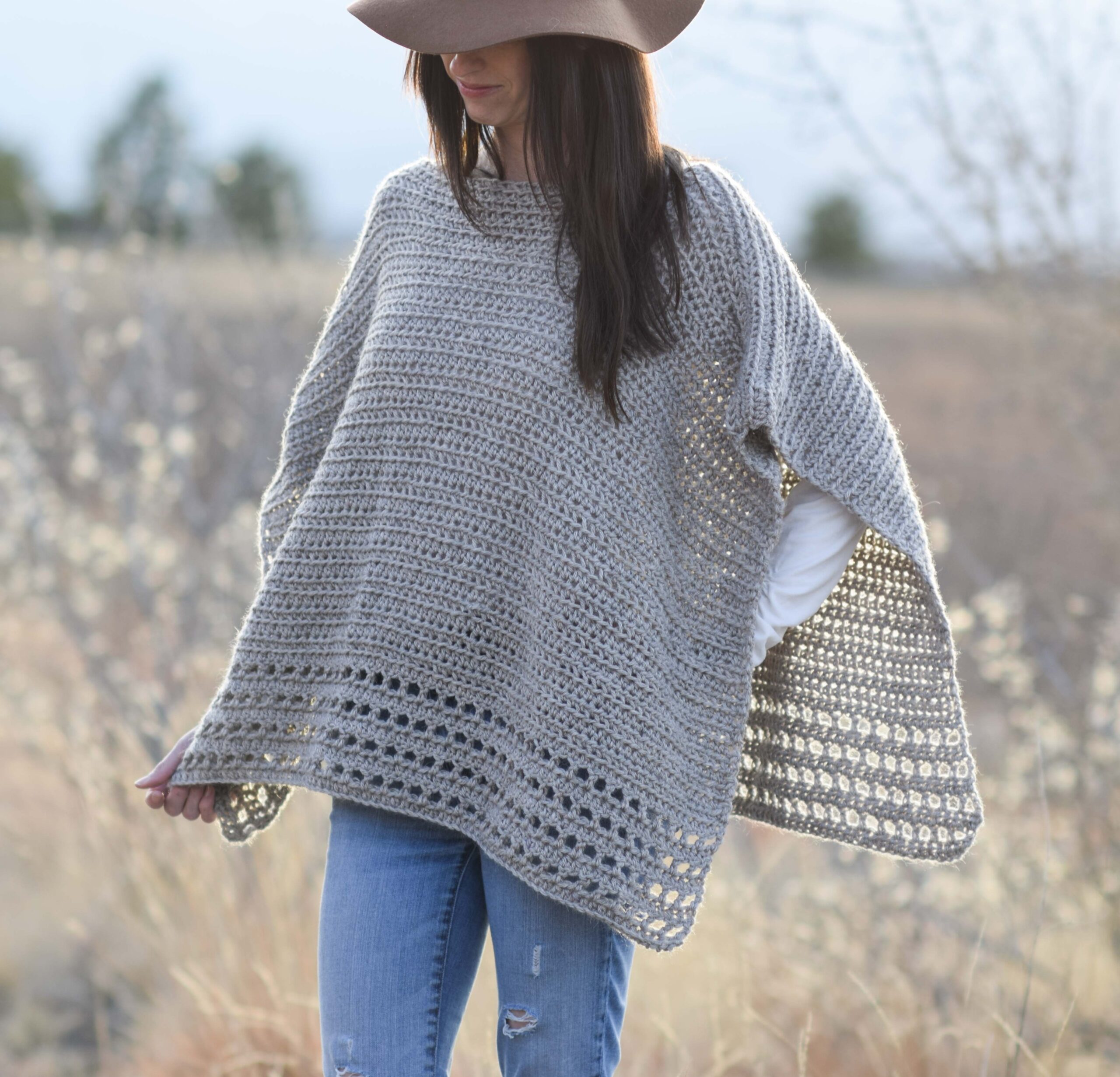Light Alpaca Poncho Crochet Pattern Mama In A Stitch