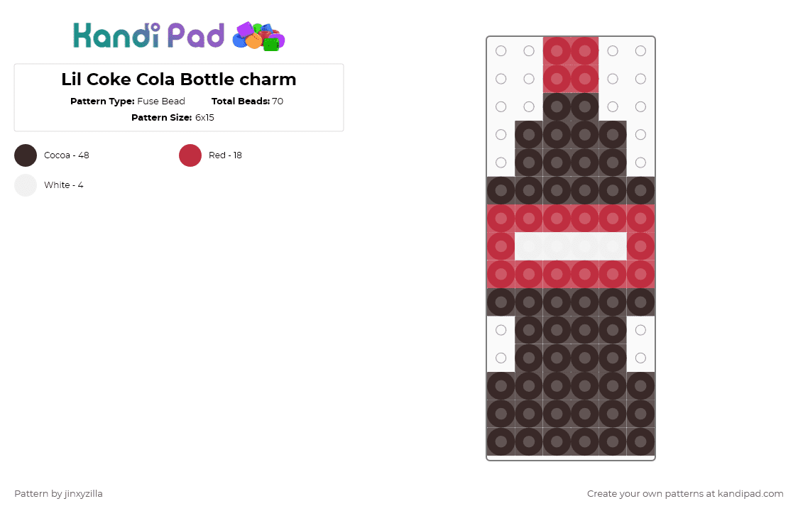 Lil Coke Cola Bottle Charm Kandi Pad Kandi Patterns Fuse Bead Patterns Pony Bead Patterns Lil Coke Cola Bottle Charm Kandi Pad Kandi Patterns Fuse Bead Patterns Pony Bead Patterns